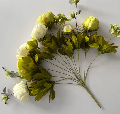Large Cream & Green Peony & Hydrangea Bouquet