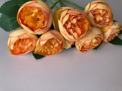 Orange Peony Bunch