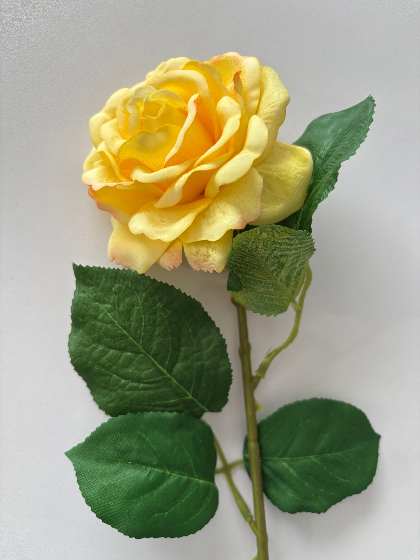 Real Touch Yellow Rose Stem
