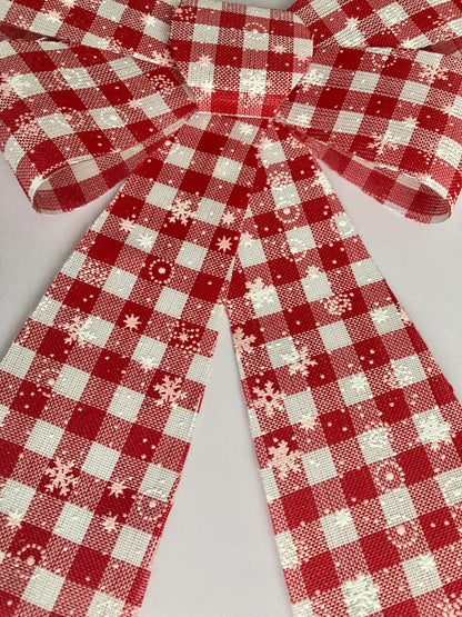 Red & White Large Bow