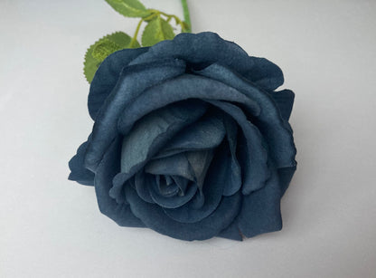 Dark Navy Velvet Rose