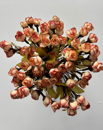 Pink/Cream Rosebud Bunch