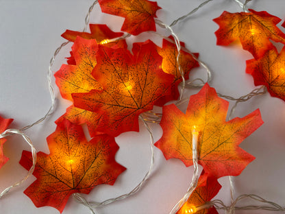 Maple Leaf Light Garland