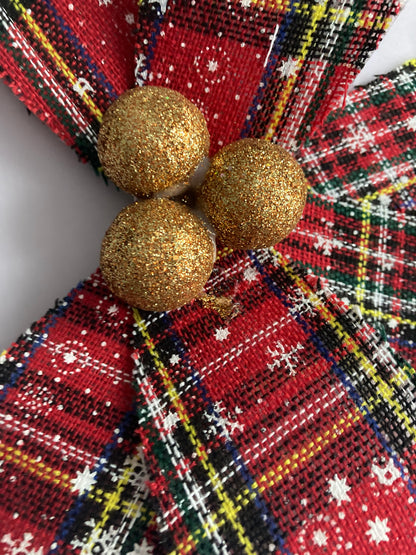 Large Tartan Bow