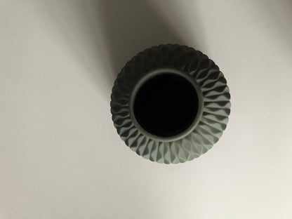 Dark Grey Geometric Style Vase