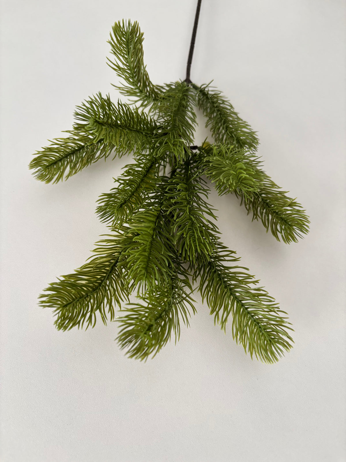 Light Green Spruce Stem | Artificial Faux Foliage | 13 Piece Detachable Stem