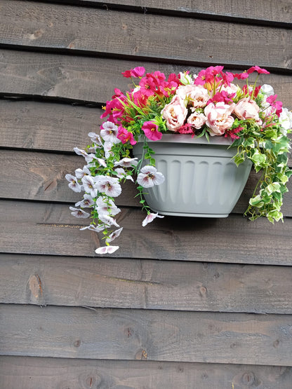 Pink Wall Hanging Planter.