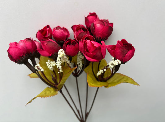Dark Pink Rosebud Bunch