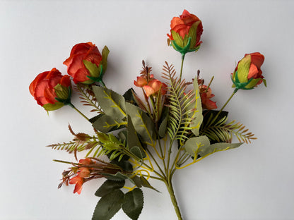 Terracotta Rosebud & Hydrangea Bunch