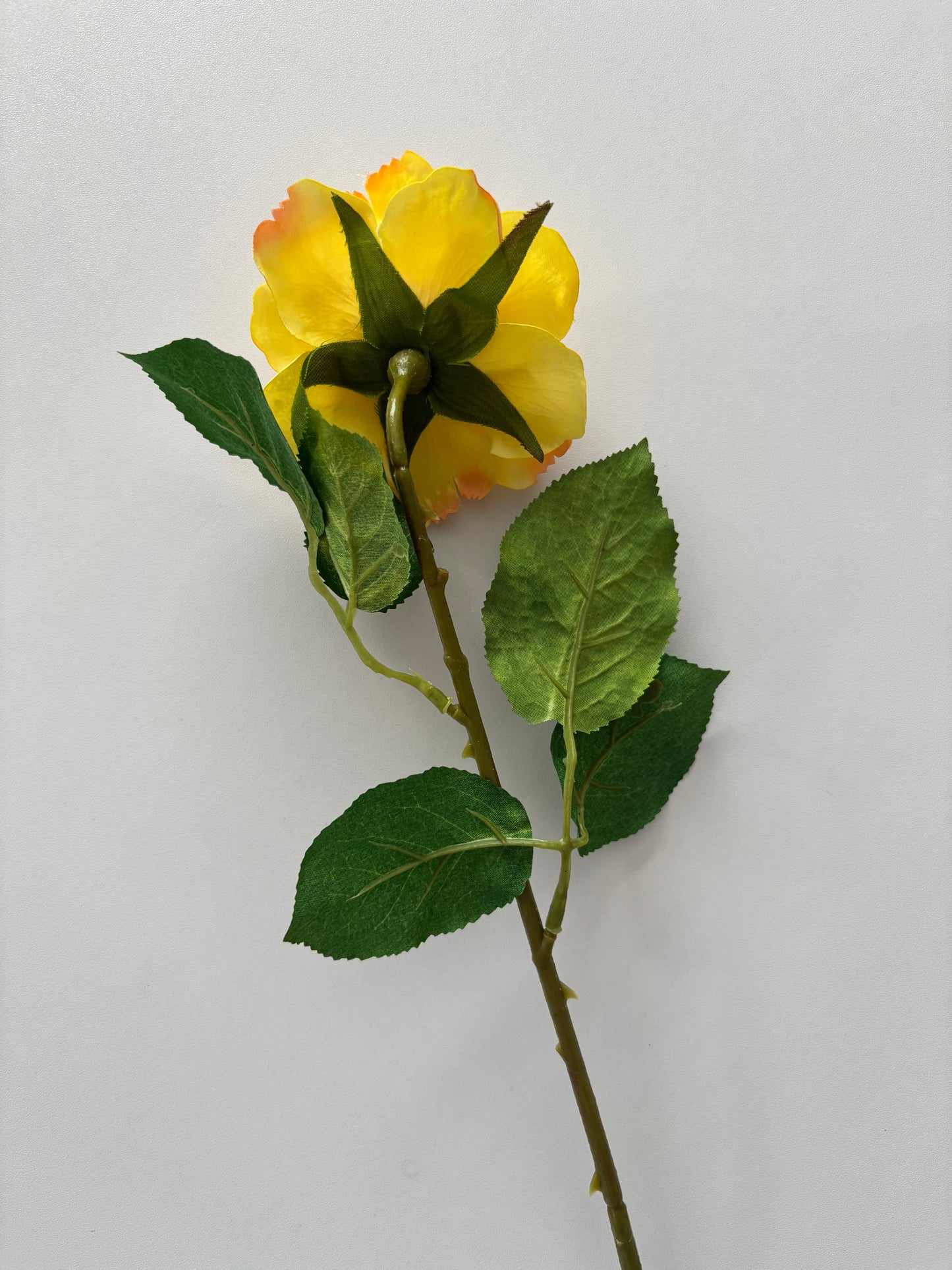 Real Touch Yellow Rose Stem