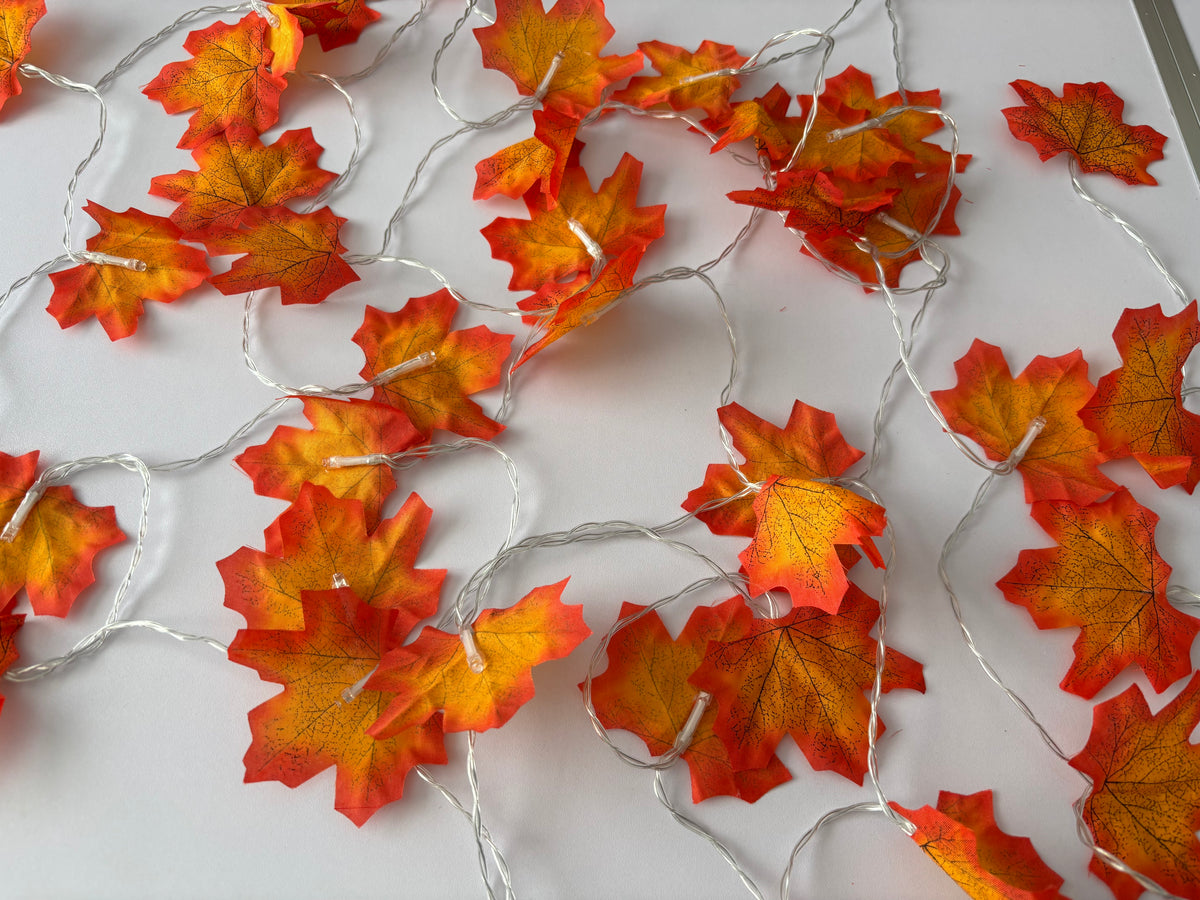 Maple Leaf Light Garland