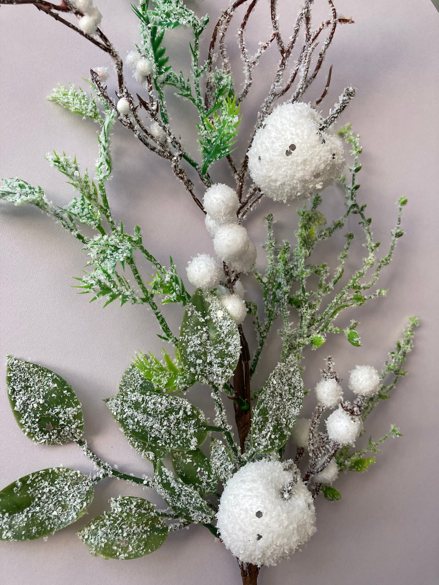 Apple & Berry Snowy Christmas Pick