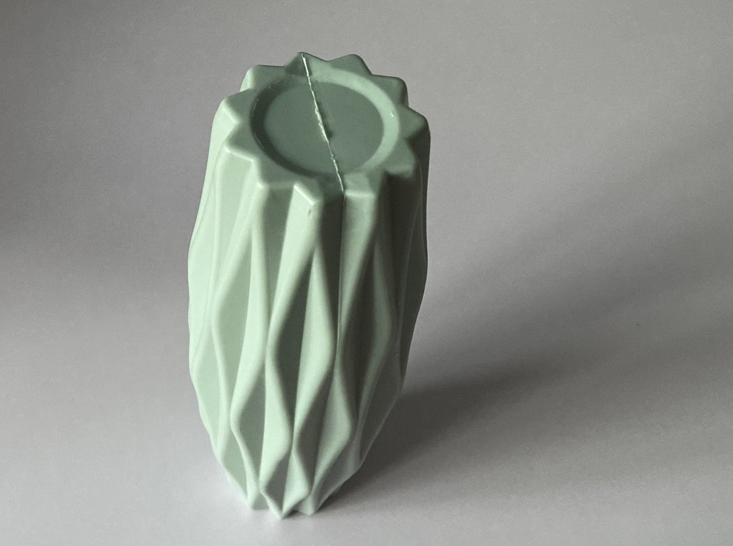 Green Geometric Vase