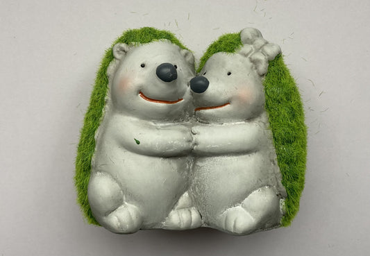 Hedgehog Cuddle Couple Garden Decoration