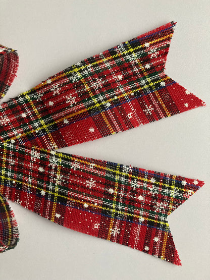 Large Tartan Bow