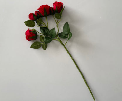 Red Rose Mixed Bud Spray