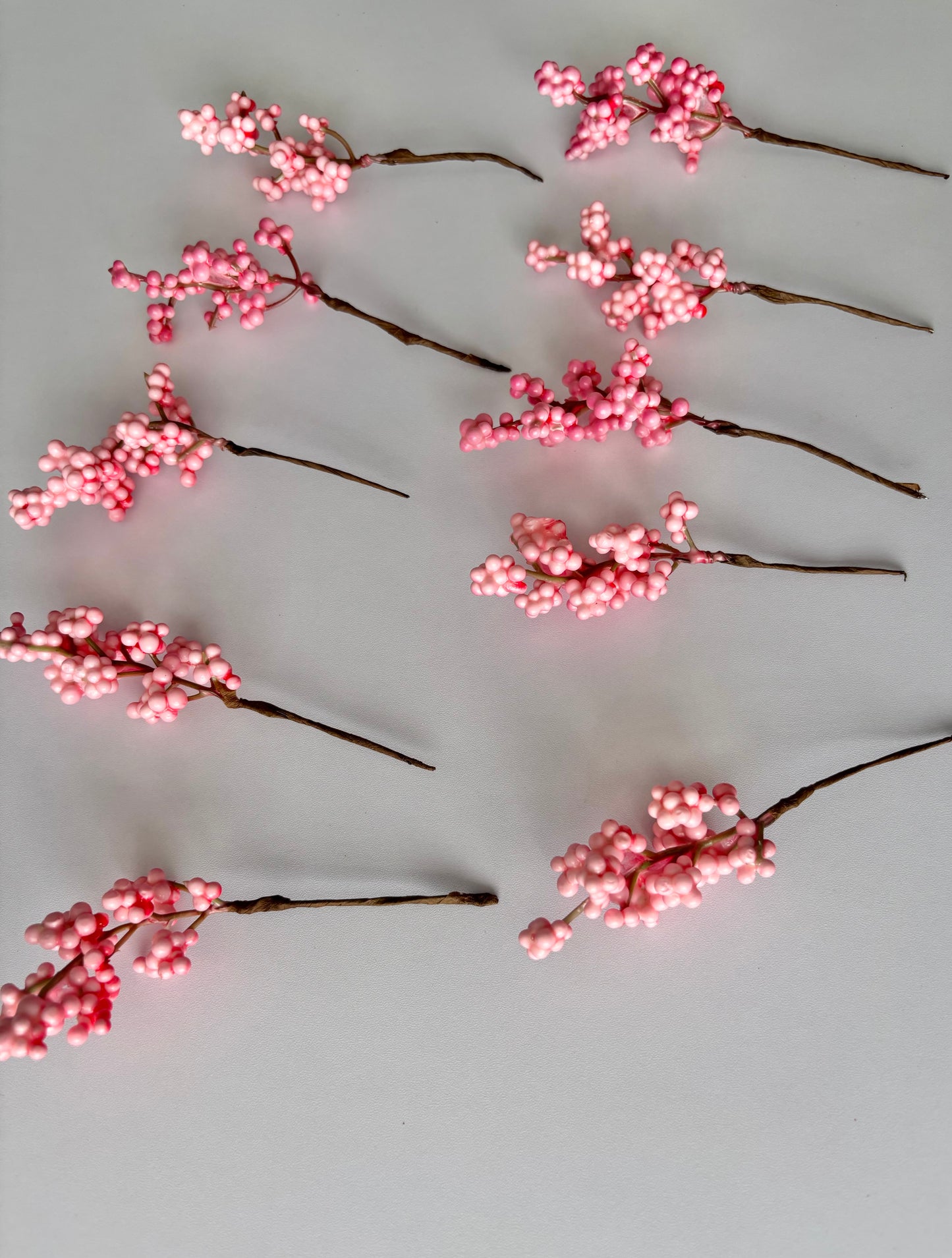10 Pink Cluster Berry Bunch