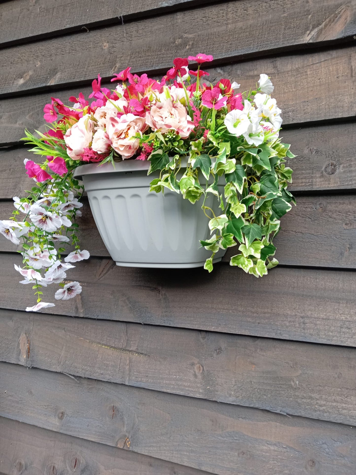 Pink Wall Hanging Planter.