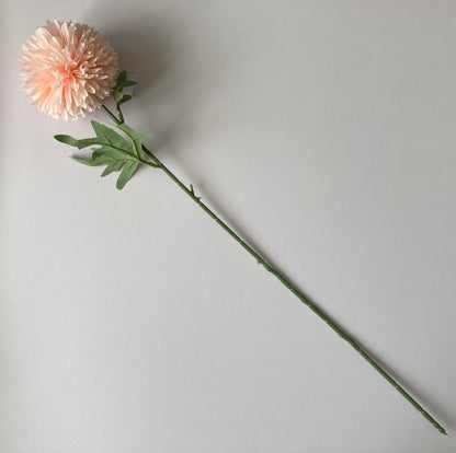 Soft Peach Large Chrysanthemum Pom Pom