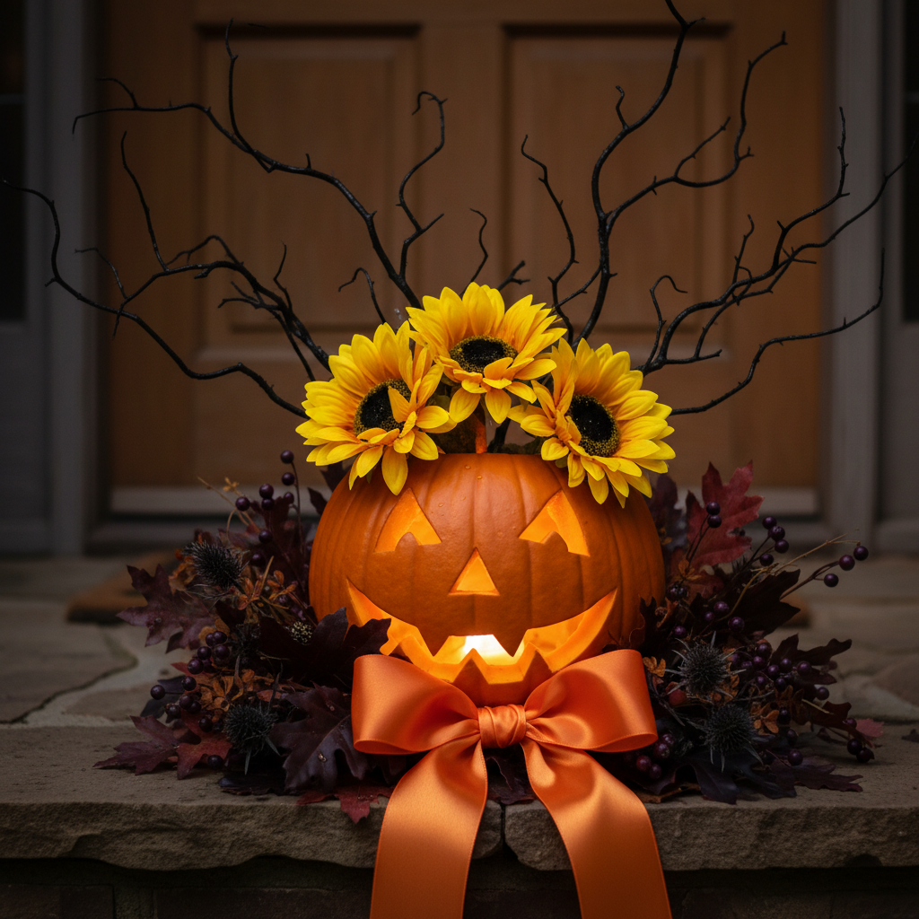 Artificial Sunflower Bunch | 7 Wired Single Stems