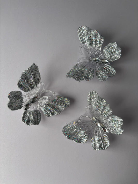 3 Set Acrylic Butterfly Clip