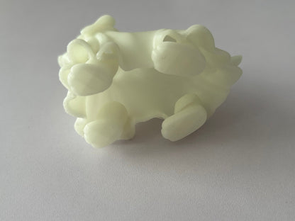Glow in the Dark Ghost Dog | 3D Printed Halloween Decoration | Glows Blue