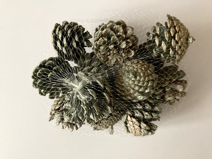 Grey Pinecone Bag