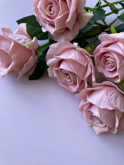 Pink Soft Velvet Rose Stem