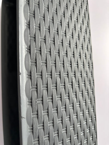Grey Plastic Woven Planter