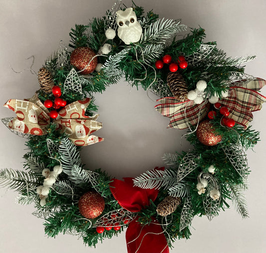 45cm Festive Wreath