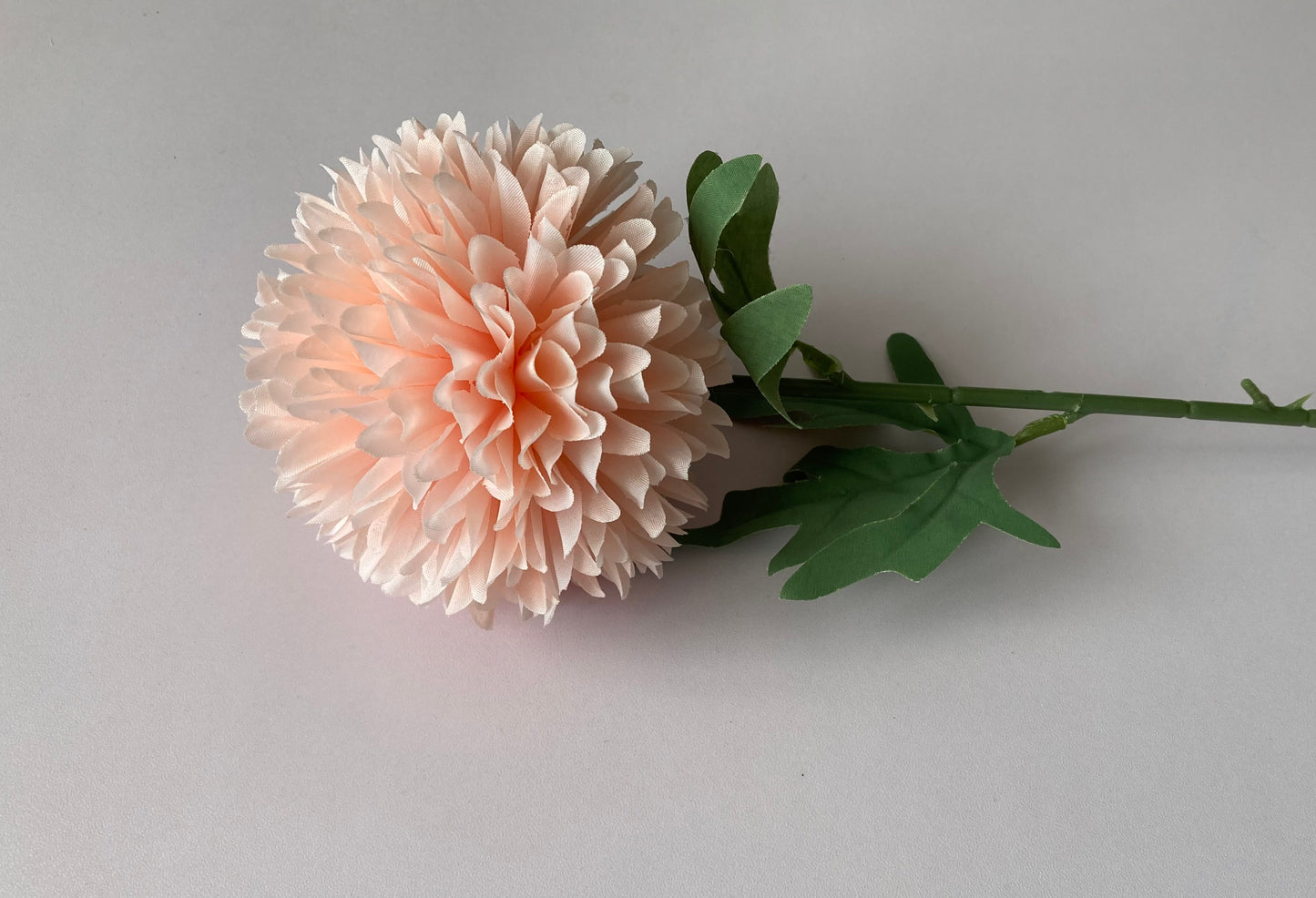 Soft Peach Large Chrysanthemum Pom Pom