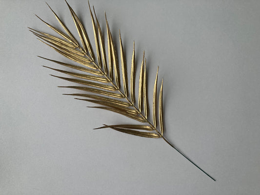 Gold 30cm Palm Leaf Stem