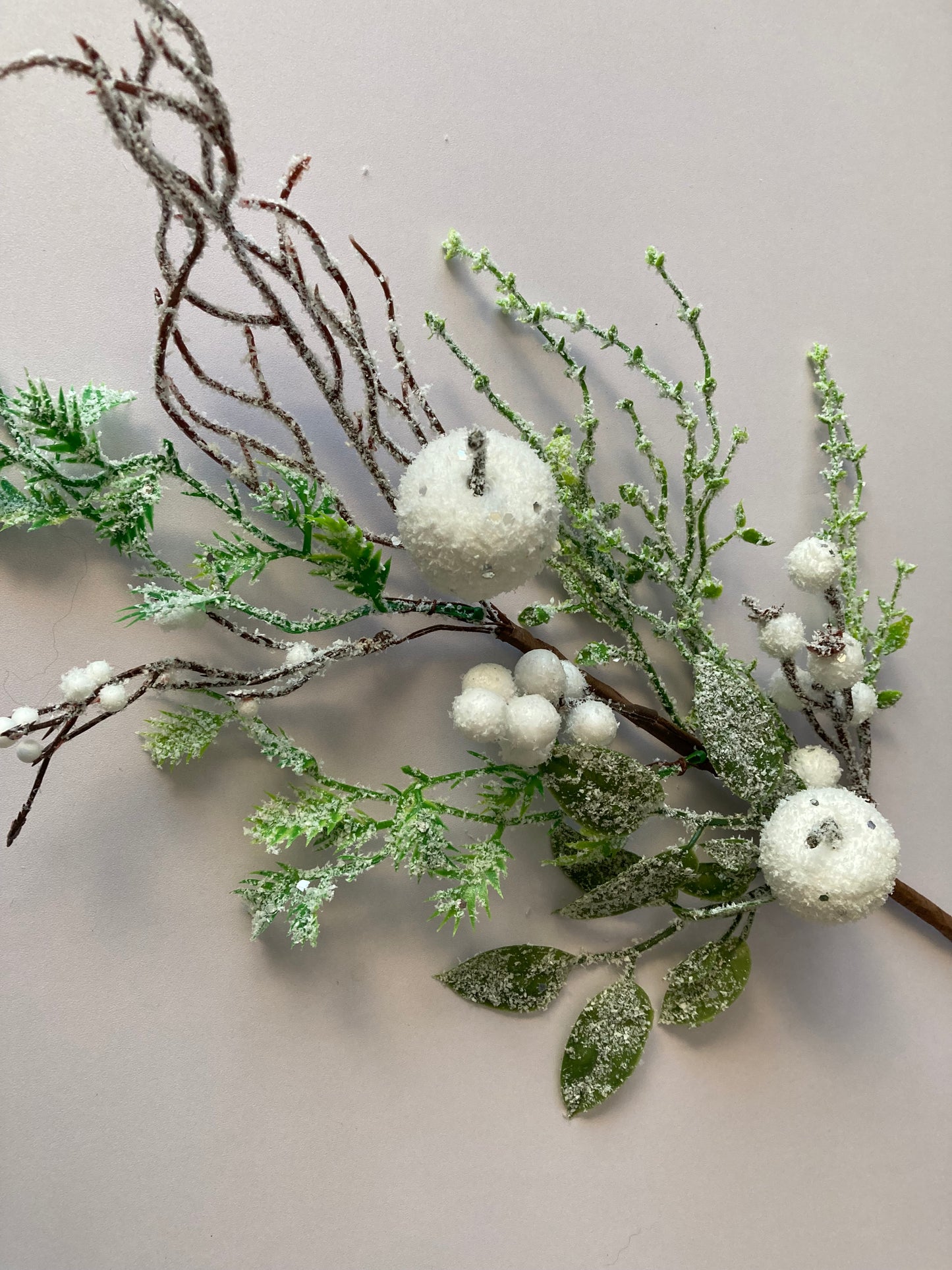Apple & Berry Snowy Christmas Pick