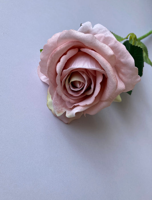 Pink Soft Velvet Rose Stem