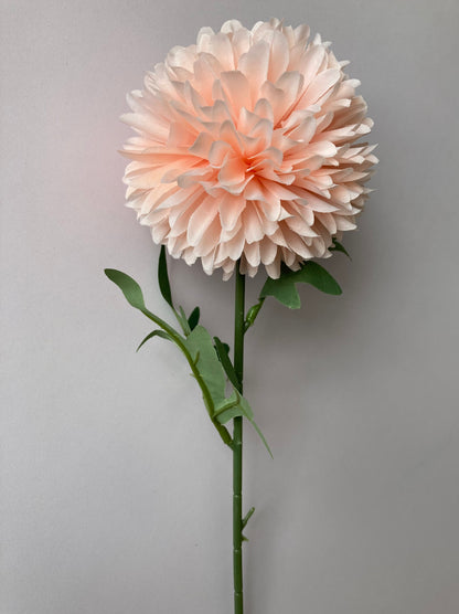 Soft Peach Large Chrysanthemum Pom Pom