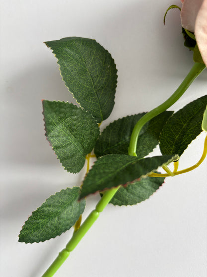 Dusky Pink Velvet Rose Stem