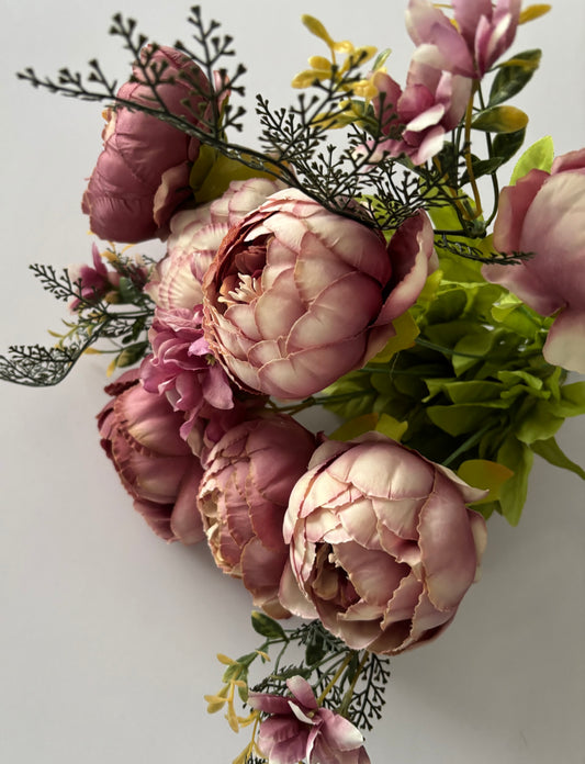 Large Purple Peony & Hydrangea Bunch