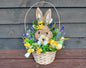 Easter Bunny Woven Handled Basket