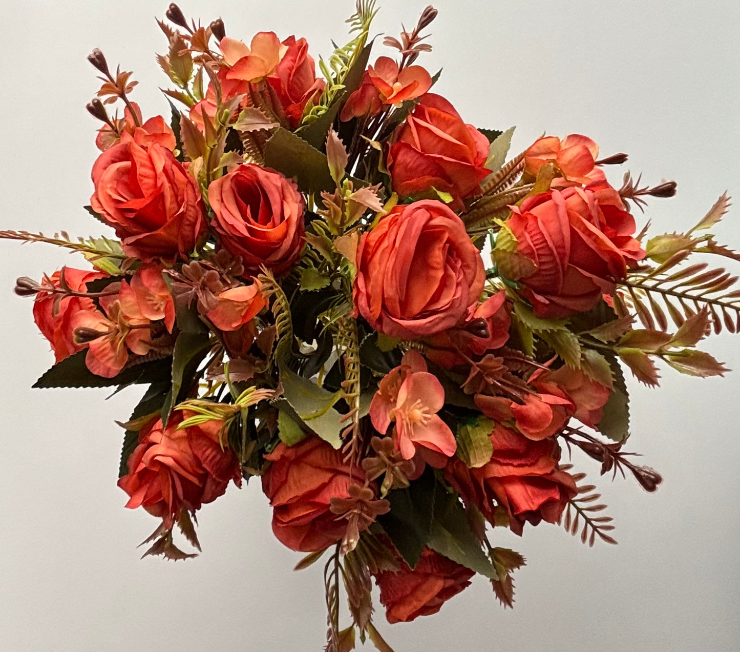 Terracotta Rosebud & Hydrangea Bunch