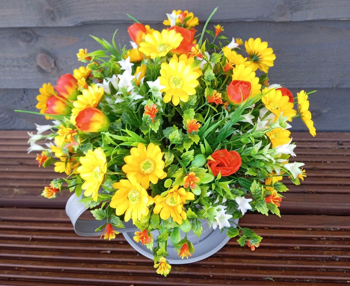 Spring Grey Teacup Plant Pot