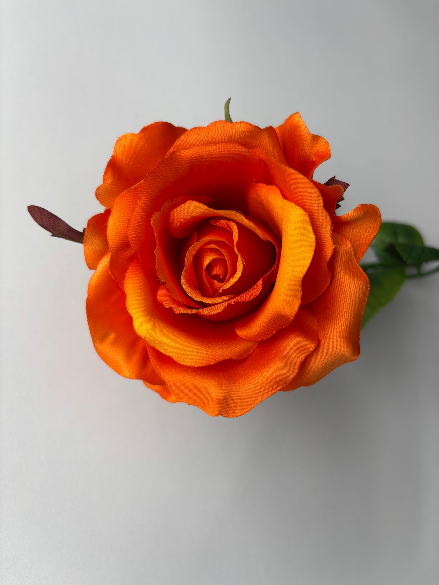 67cm Orange Rose Single Long Stem