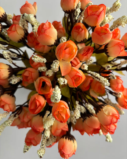 Orange/Peach Mini Rosebud Bunch