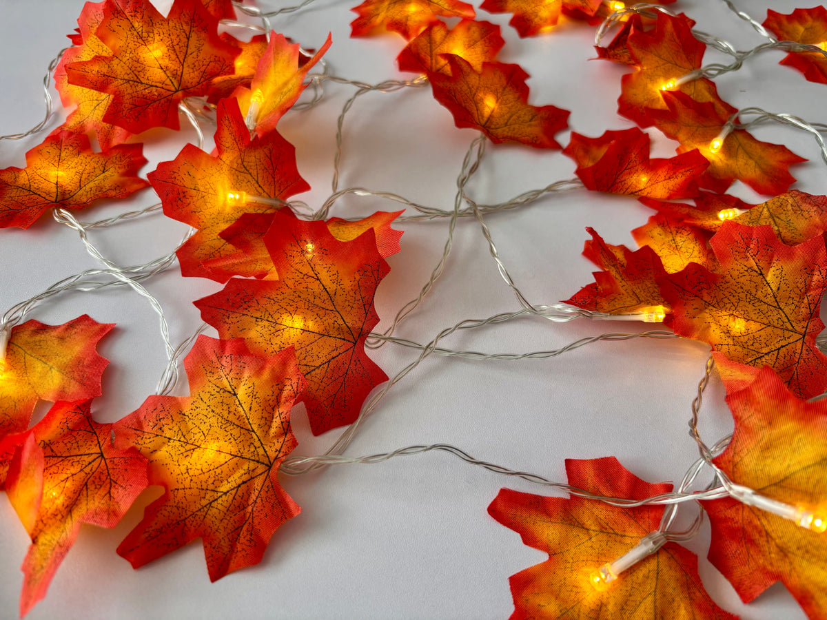 Maple Leaf Light Garland