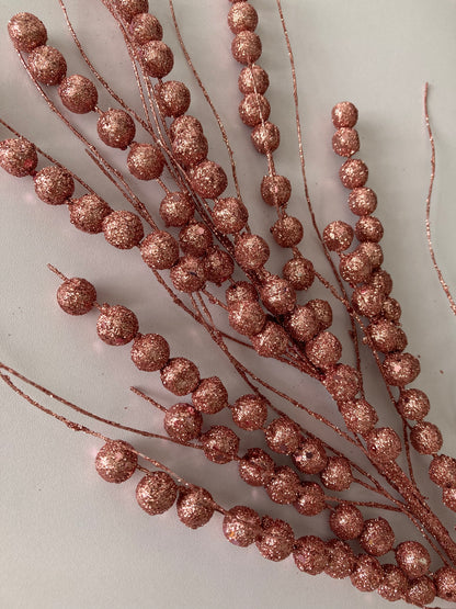 Pink Berry & Grass Pick
