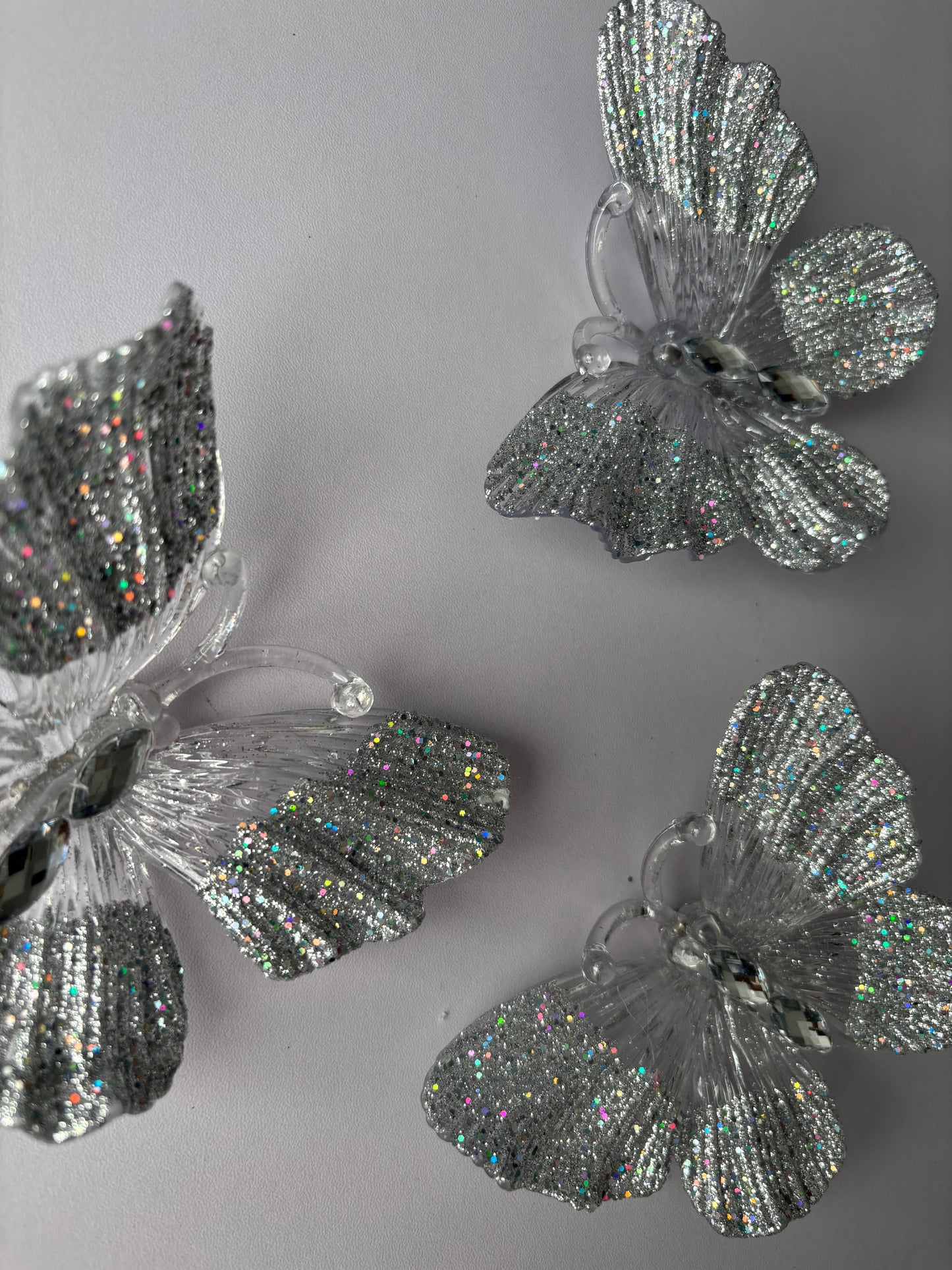 3 Set Acrylic Butterfly Clip