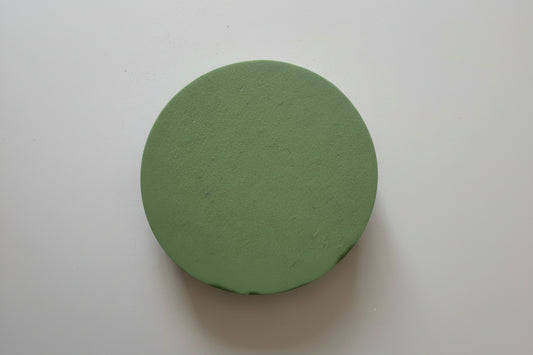 Green Round Oasis Wet Floral Foam Posy Pad