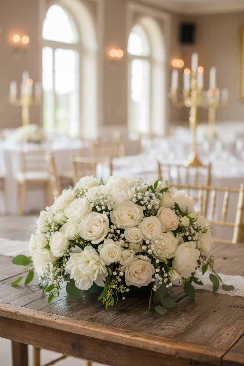 Green Round Oasis Wet Floral Foam Posy Pad