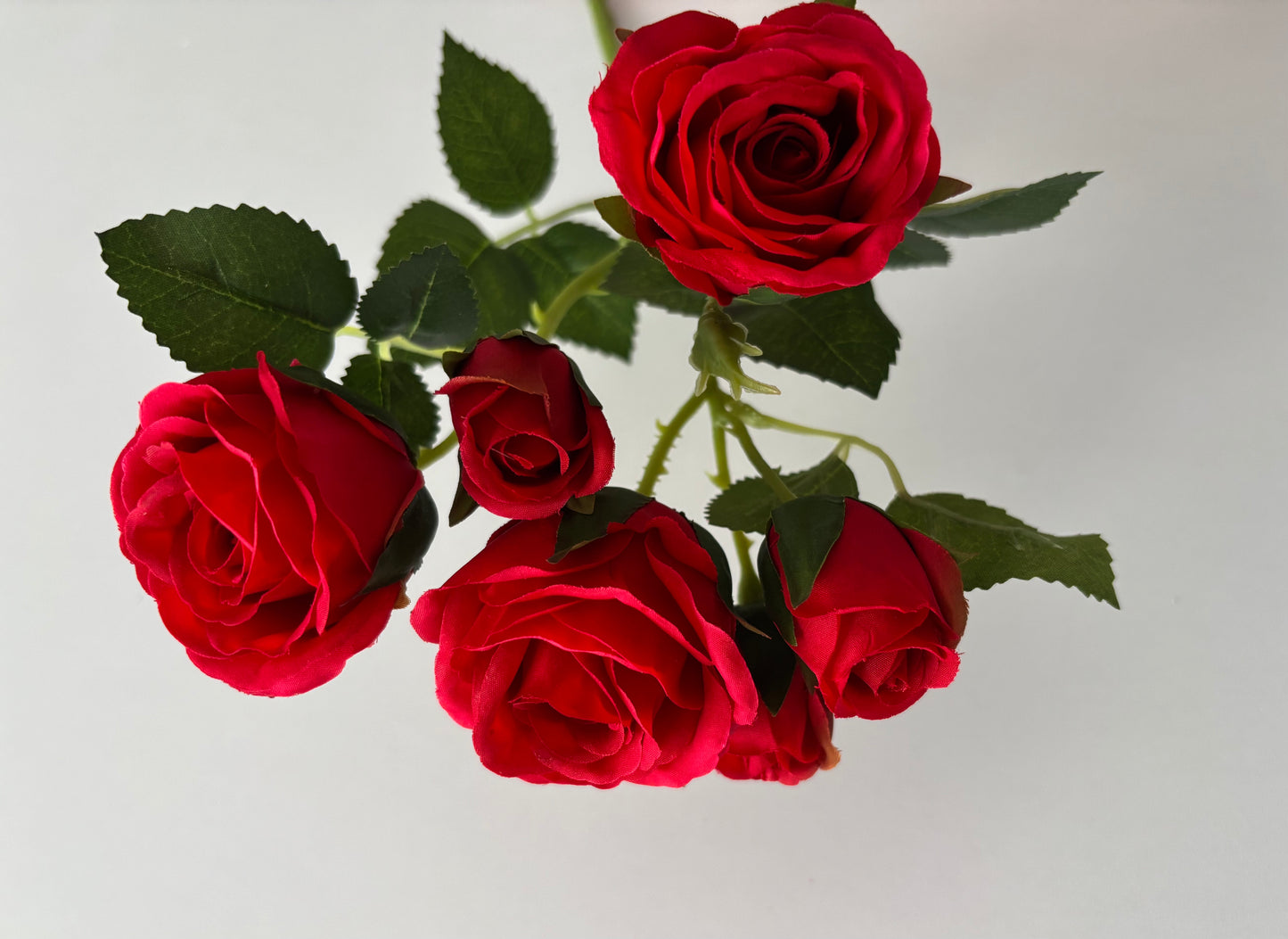 Red Rose Mixed Bud Spray