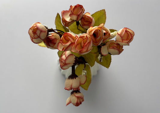 Pink/Cream Rosebud Bunch