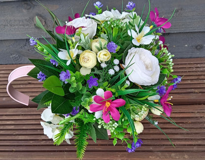 Pink Single Hook Floral Planter
